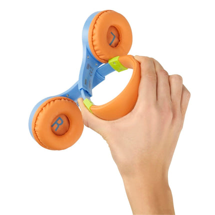 Hama Kids Guard On-Ear Wired Headphones, Blue/Orange