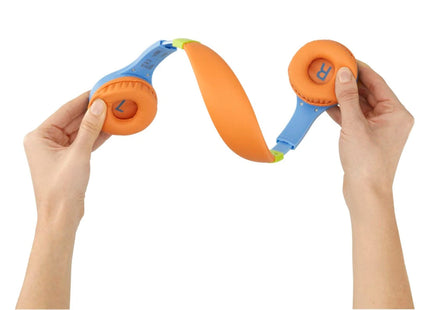 Hama Kids Guard On-Ear Wired Headphones, Blue/Orange
