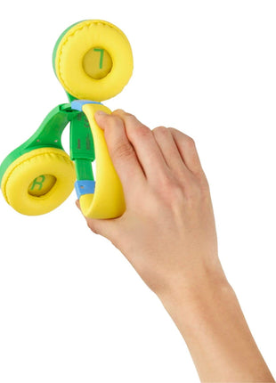 Hama Kids Guard On-Ear Flexible Wired Headphones, Green/Yellow