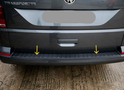For VW T6 Transporter Multivan Tailgate Rear Bumper Protector Black Plastic (B-Grade)