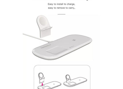 Devia 15W Triple Wireless Magnetic Charging Pad for Apple iPhone, Airpods & Watch