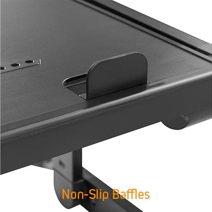 ProperAV Laptop Stand for Bed / Sofa / Desk with Adjustable Legs & Mouse Pad - Black