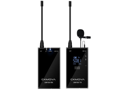 Maplin CKMOVA UM100 UHF Wireless Microphone Kit with 1x Transmitter & 1x Receiver