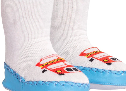 Minissa Bus Print Slipper Baby Socks