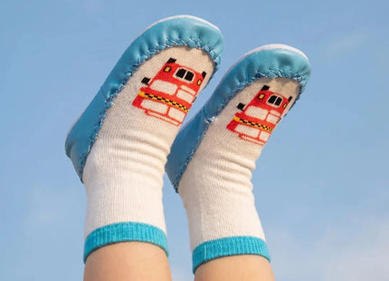 Minissa Bus Print Slipper Baby Socks