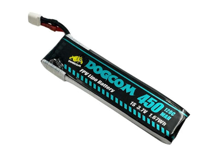 DogCom 1S 450mAh 120C HV BT2.0 LiPo Battery