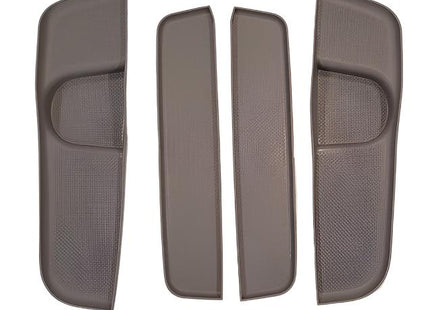 For VW T6 Rubber Door Pocket Inserts – Grey Mat Set, Direct Fit | Van-X