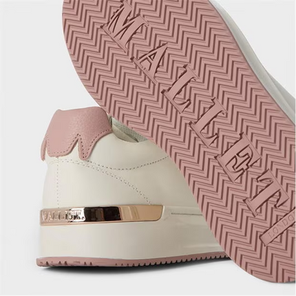 Mallet GRFTR Low Trainers Women’s White Pink Leather Sneakers