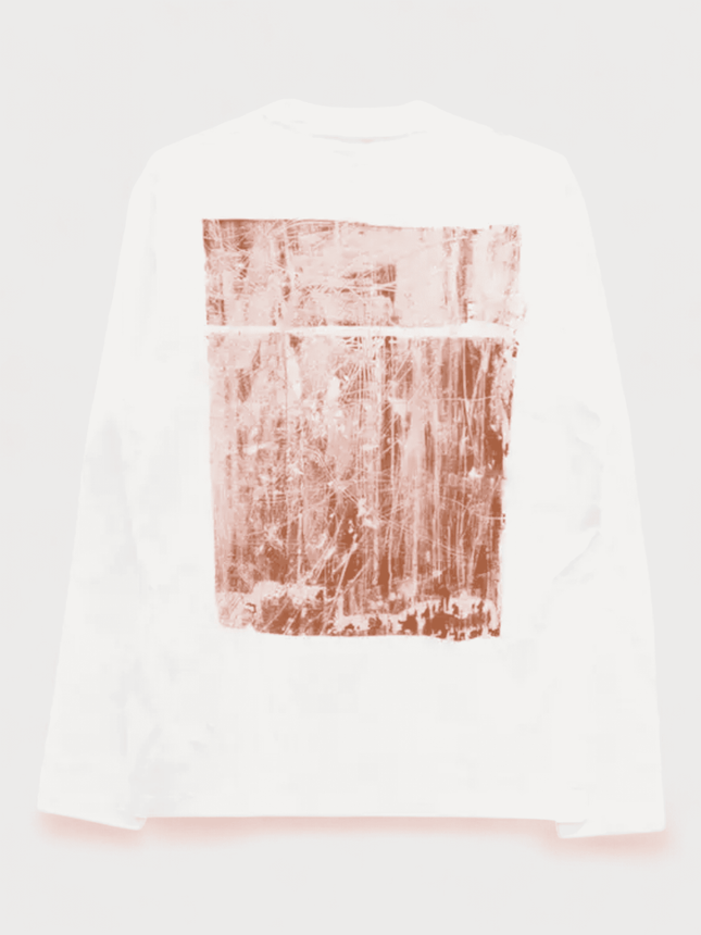 Off-White Sweatshirt Scratch Tab Skate Crewneck White