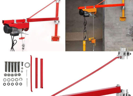 Swivel Wall Mount Lifting Arm – 600kg Max Load for Workshop or Garage Use