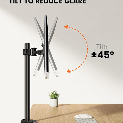 Single Monitor Stand 13 to 32 Inch Adjustable Arm Desk Mount VESA ErGear