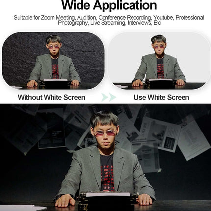 White Photography Backdrop 1.5x2m with T-Stand 1.5x2.6m Studio Kit EMART