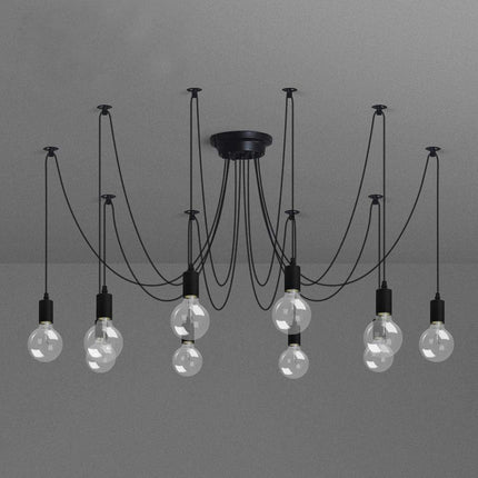 Lightsjoy Spider Pendant Light – 10 Socket Ceiling Lamp for Bedroom or Bar