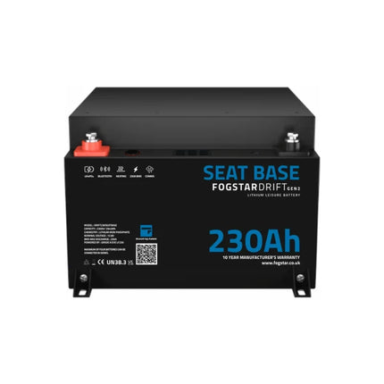 Seat Base Fogstar Drift 12V 230Ah Lithium Leisure Battery (Gen2)     Seat Base Fogstar Drift 12V 230Ah Lithium Leisure Battery (Gen2)