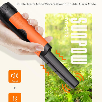 Metal Detector Pinpointer Waterproof 360 Detection Handheld SUNPOW OTMD12