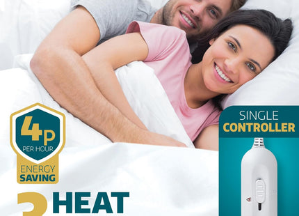 King Electric Blanket 165x137cm Soft Polyester with 3 Heat Settings Dreamcatcher
