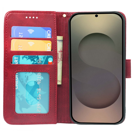 Samsung Galaxy S24 Series Book Flip Case Leather Wallet