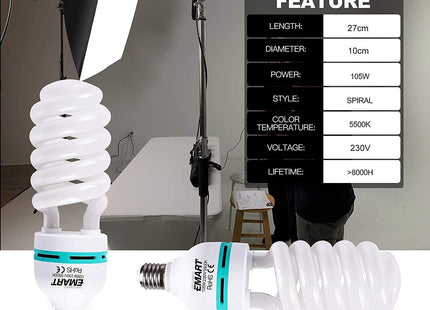 Softbox Lighting Kit 50x70cm 105W Continuous Light with Sandbags 1 Pack EMART