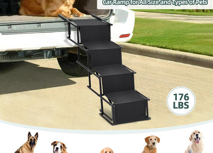Fellie Foldable Dog Ramp, 2-Height Adjustable, Non-Slip, 176LBS Max