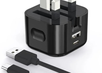 Fast PD Charger Dual USB Charging Adapter For iPhone Samsung Universal UK PLUG