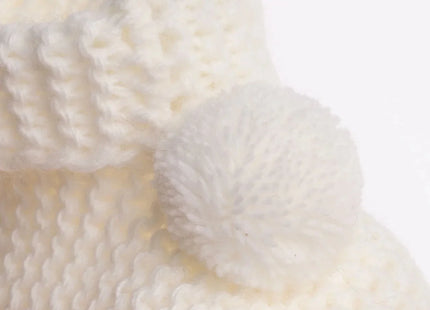 HelloBaby Pom Pom Baby Booties (Newborn to 3 Months)