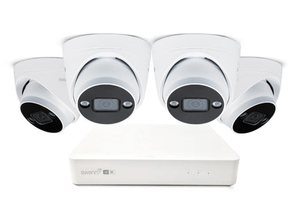 Swann AdvancedX 5MP 1TB 8-Channel Wired NVR CCTV with 4 Dome Camera Kit