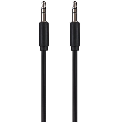 Maplin 3.5mm Aux Stereo 3-Pole Jack Plug to 3.5mm 3-Pole Jack Plug Cable - Black, 2m