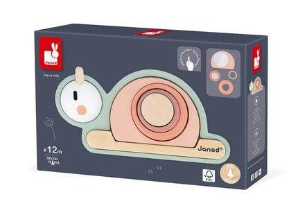 Janod Stackable Sensory Snail Sweet Cocoon