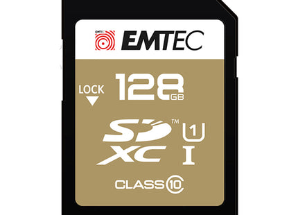 EMTEC 128GB UHS-I U1 EliteGold SD Memory Card