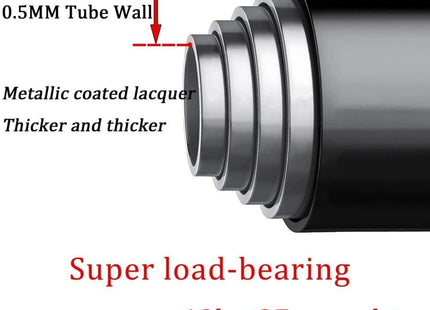 2PCS Extendable Curtain Rods Black Telescopic Spring, 70.5-120CM
