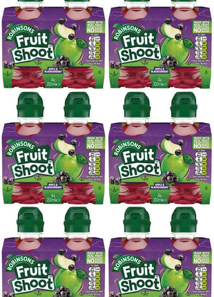 6 x Robinsons Fruit Shoot Apple & Blackcurrant 4 X 200Ml