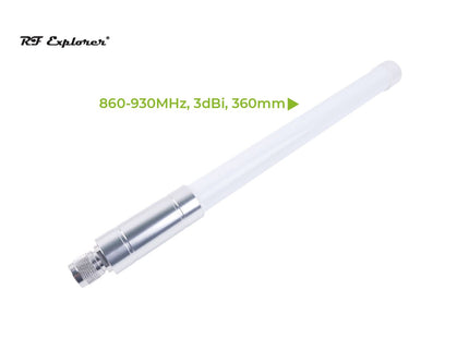 LoRa 3dBi Fiberglass Antenna Kit with base (860-930MHz 360mm) RFELA-1/389
