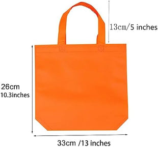 24 Pcs Party Bags, Non-Woven Gift Tote With Handles for Treats, Toys, Goodies - Halloween, Christmas, Wedding, Thanks Giving Supplies (6 Colors)