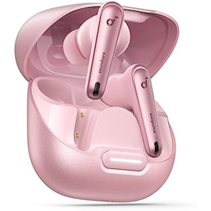 soundcore by Anker Liberty 4 NC Wireless Noise Cancelling Earbuds, 98.5% Noise Reduction, Adaptive Noise Cancelling to Ears and Environment, Hi-Res Sound, 50H Battery, Wireless Charging (pink)