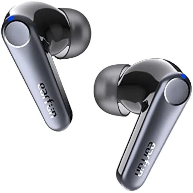 EarFun Air Pro 3 Wireless Earbuds, Hybrid Active Noise Cancelling, Qualcomm® aptX™ Adaptive Sound, 6 Mics CVC8.0 Calls, Bluetooth 5.3, 11mm Wool Drivers, Multi-Connection, App Customize EQ, 45H