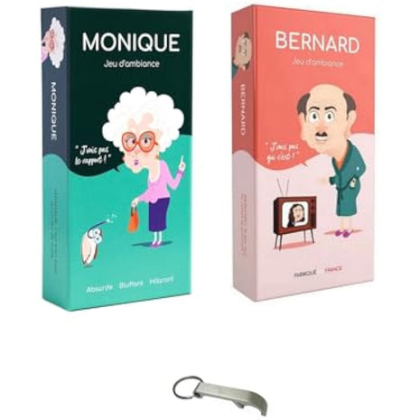 Blumie Shop Set of Games in French Monique + Bernard + 1 Decap Blumie (Monique + Bernard)