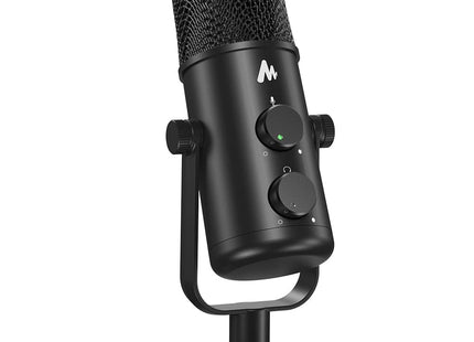 Maono USB-C Desktop Condenser Cardioid Omnidirectional Microphone with Headphone Jack
