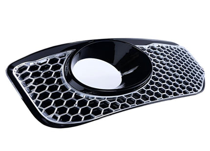 For VW T5.1 Transporter Honeycomb Bumper Grille + Fog Light Trims + Number Plate Trim Matte Chrome Sportline Painted and Ready to Fit