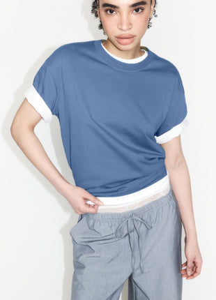 Arrival Cotton Crew-Neck Solid-Color Versatile T-Shirt