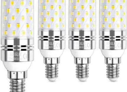E14 LED Corn Bulb 12W Energy Efficient Solution Lasting up to 25,000 Hours 2 Pk