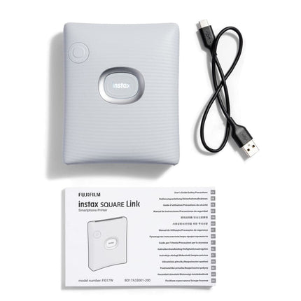 Fujifilm Instax Square Link Wireless Smartphone Photo Printer - White