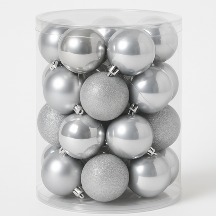 Festive Feeling Christmas Baubles 6cm – 20 Pack