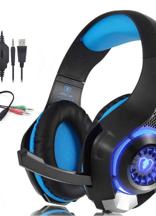 Beexcellent GM-1 Pro Gaming Headset with Mic - PS4, Xbox One, PC, Laptop - LED Stereo Headphones