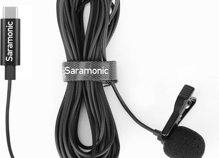 Saramonic Lavalier U3B Microphone USB-C for Mobile Devices and PCs Inc 6m Cable