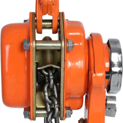 1.5T Hand Chain Hoist Galvanised Steel Pulley 360 Degree Hook Brake System