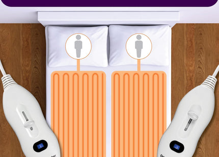 Double Electric Blanket 193x137cm Soft Polyester Fitted Underblanket Dreamcatcher
