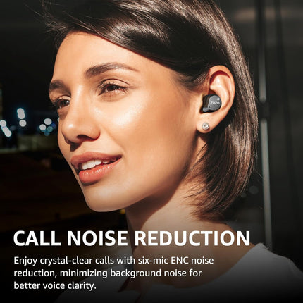 Hybrid Active Noise Cancelling Wireless Earbuds 59H Playtime IPX8 TOZO
