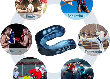 Football Mouth Guard Adult Youth Sports Mouthguard with Strap 4 Pack Multisport