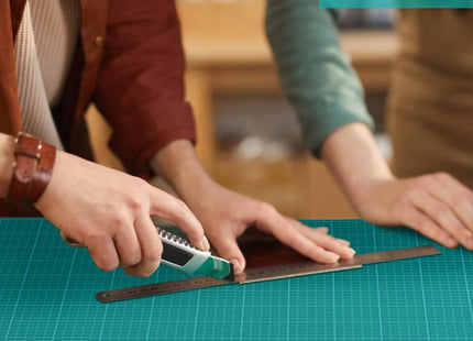A1 PVC Cutting Mat 60x90cm – 5-Ply Self-Healing Desk Pad, Double-Sided, Green