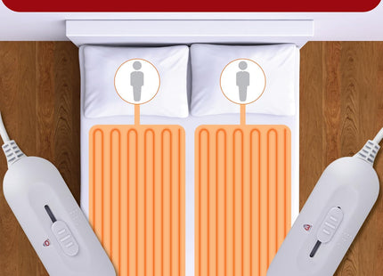 Double Electric Blanket 190x137cm Soft Fleece with 3 Heat Settings Dreamcatcher